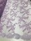 1 Yard Lavender Metallic Flowers Sequins Mesh Lace Fabric for Costumes